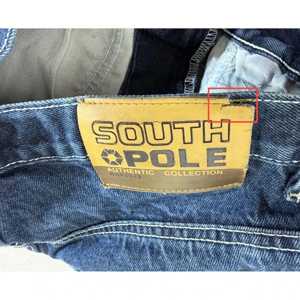 Southpole Baggy Jeans 34 (fits 32x31.5) Dark Wash Y2K Skater Streetwear READ